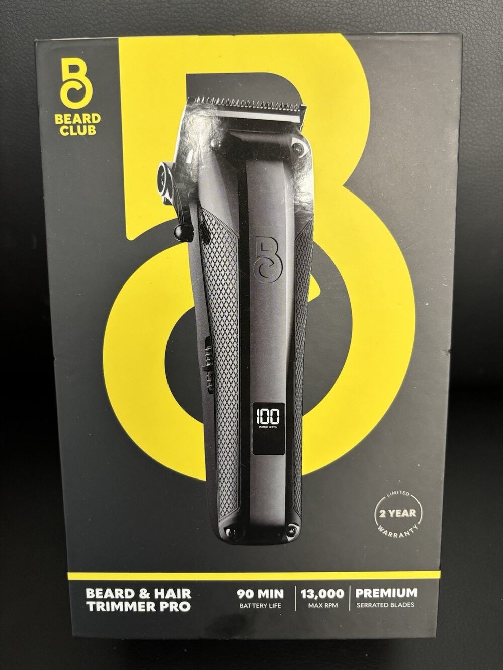 Beard Club Pro Beard & Hair Trimmer Cordless Rechargeable Grooming Kit NEW